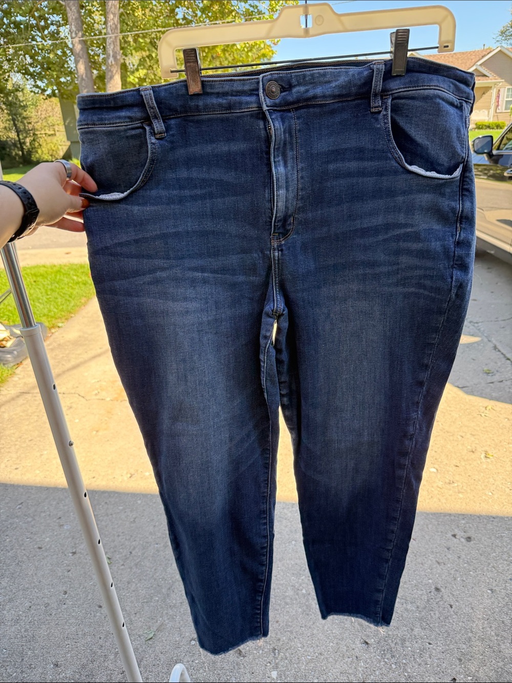 American Eagle Outfitters Dark Blue Stretch Jeggings